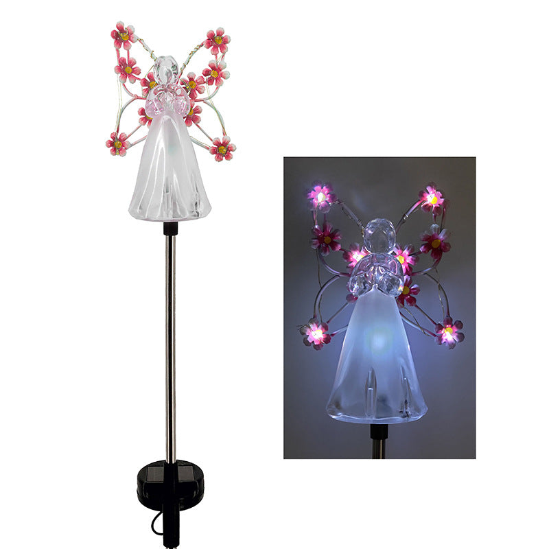 Solar-Powered Angel LED Garden Light – Decorative Outdoor Lighting for Garden and Grave