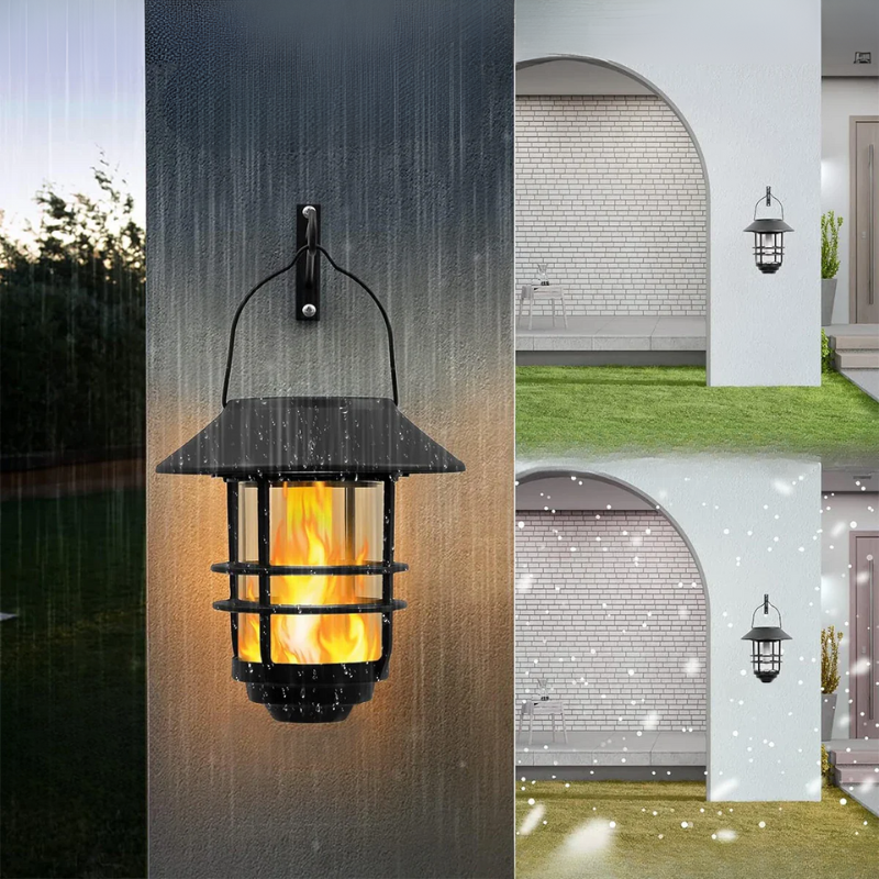 Solar-Powered Outdoor Wall Light with LED – Energy-Efficient Lighting for Patio and Entrance