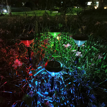 Colourful Solar LED Path Lights for the Garden - Waterproof Outdoor Lighting, Energy-Saving, Ideal for Paths and Lawns