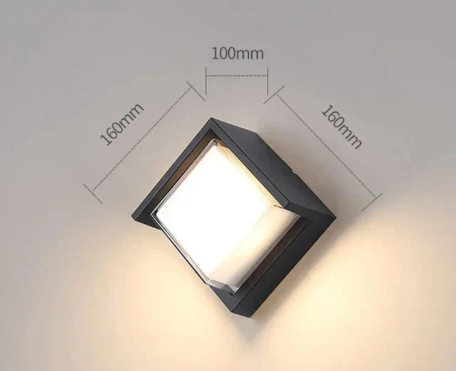 Modern Wall Light for Outdoors – Weatherproof LED Outdoor Lamp for Terrace & Garden