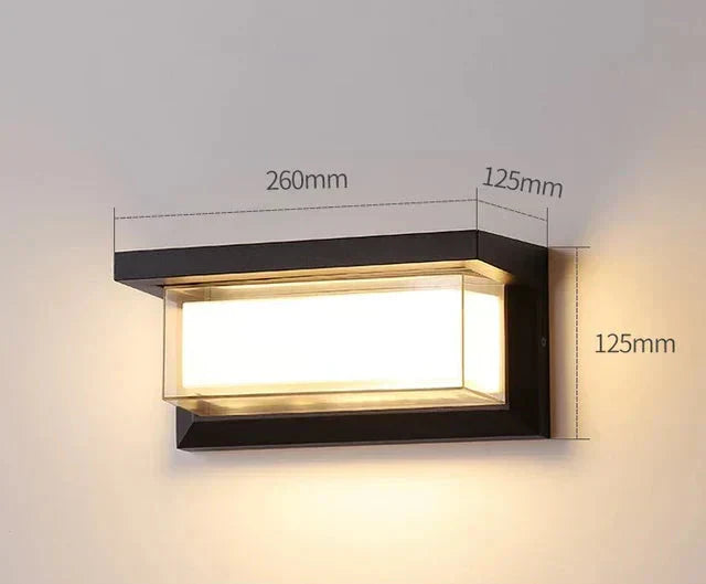 Modern Wall Light for Outdoors – Weatherproof LED Outdoor Lamp for Terrace & Garden