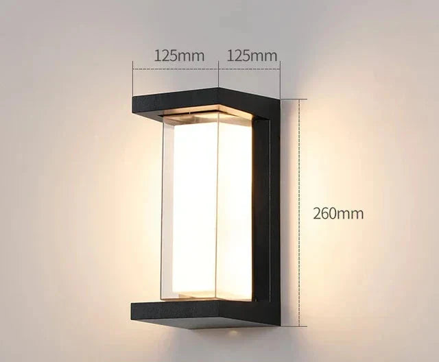 Modern Wall Light for Outdoors – Weatherproof LED Outdoor Lamp for Terrace & Garden