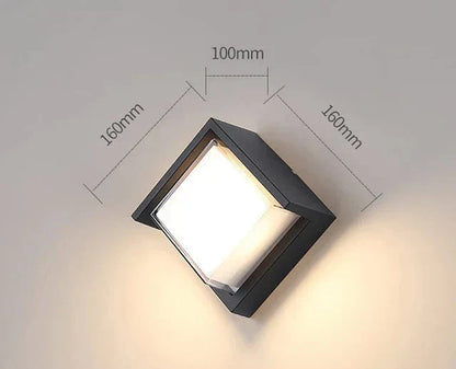 Modern Wall Light for Outdoors – Weatherproof LED Outdoor Lamp for Terrace & Garden