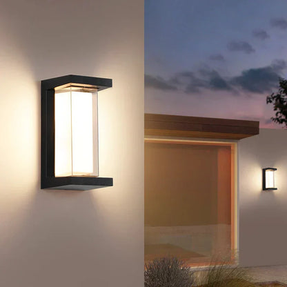 Modern Wall Light for Outdoors – Weatherproof LED Outdoor Lamp for Terrace & Garden