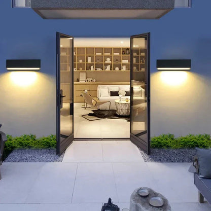 Modern LED Wall Light for Outdoor Use - Weatherproof, Energy-Saving, Ideal for Garden and Terrace