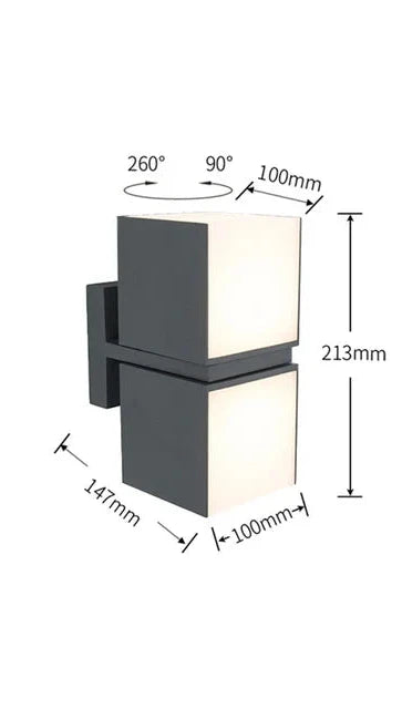 Weatherproof LED Wall Light for Garden and Path Lighting – Energy Efficient & Bright Light