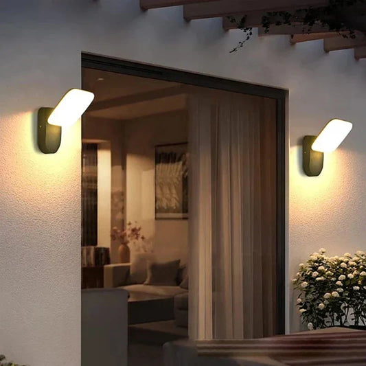 Modern LED Porch Light with Motion Sensor - Waterproof Outdoor Lighting, Energy Saving, Ideal for Patio and Entrance