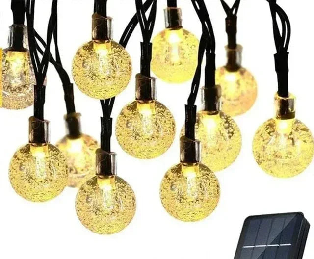 Colourful Solar Fairy Lights for Outdoors – Waterproof, LED Decoration for Garden and Balcony