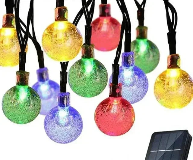 Colourful Solar Fairy Lights for Outdoors – Waterproof, LED Decoration for Garden and Balcony