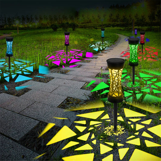 Colourful Solar LED Path Lights for Gardens and Pathways – Weatherproof, Durable & Energy-Saving