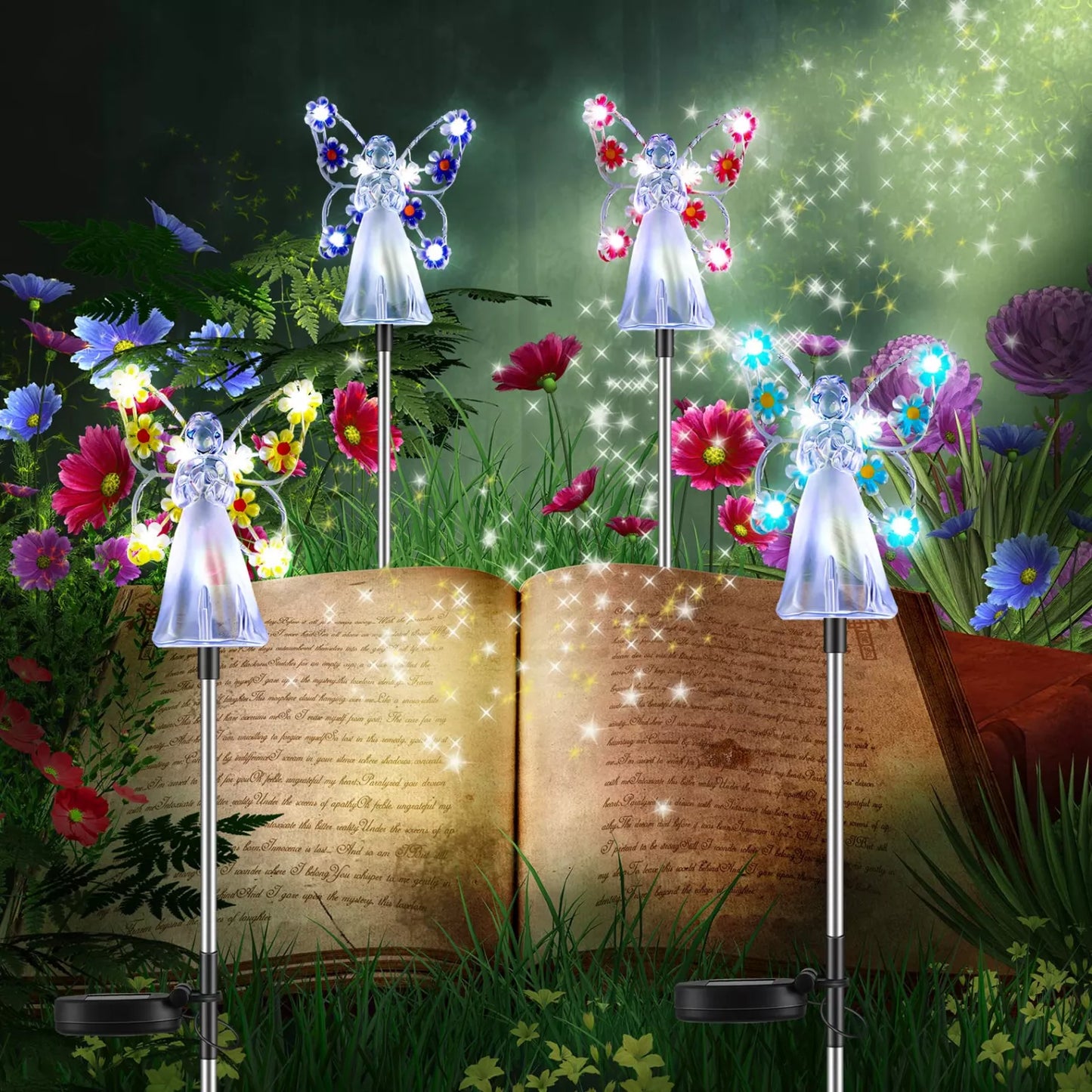 Solar-Powered Angel LED Garden Light – Decorative Outdoor Lighting for Garden and Grave