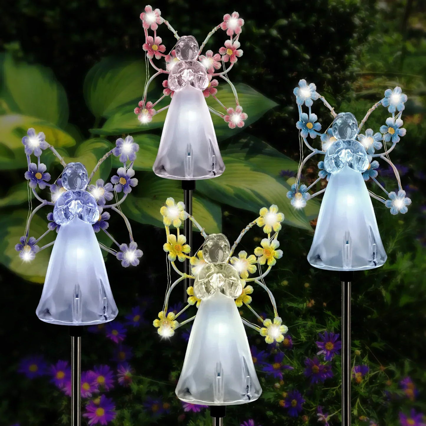 Solar-Powered Angel LED Garden Light – Decorative Outdoor Lighting for Garden and Grave